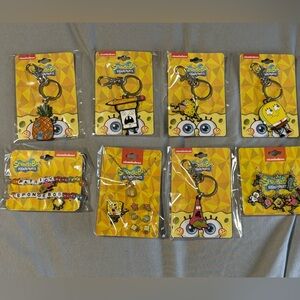 Nickelodeon SpongeBob SquarePants Keychains and Bracelets - Yellow and Red